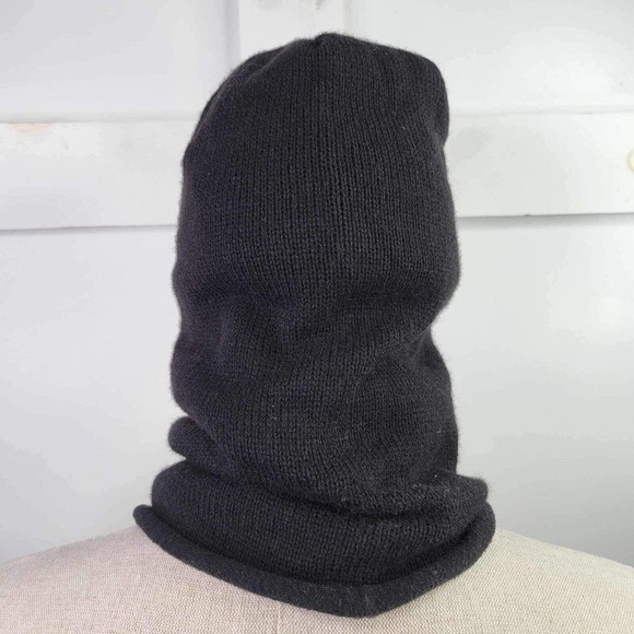 Sims Snowboards Hat Full Ski Mask Logo Made in USA RARE Black - Picture 5 of 9